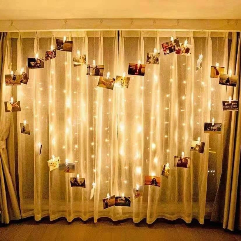 Fairy Light - Heart Photo Clip