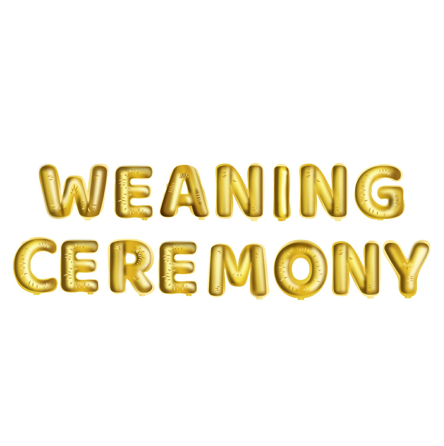 Foil Balloon - Weaning Ceremony